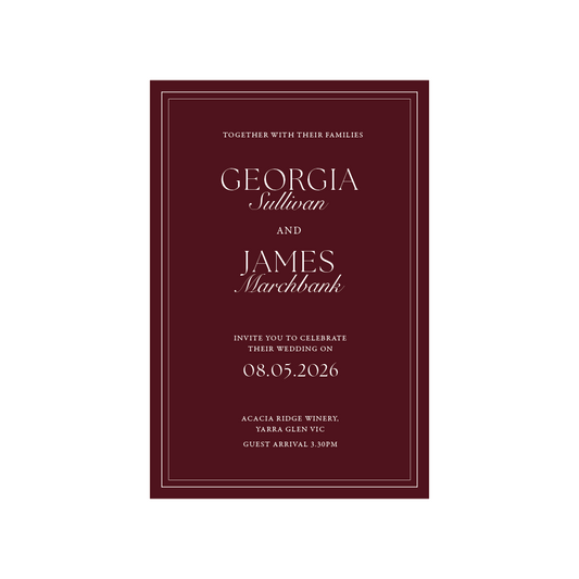 Romance Wedding Invitation