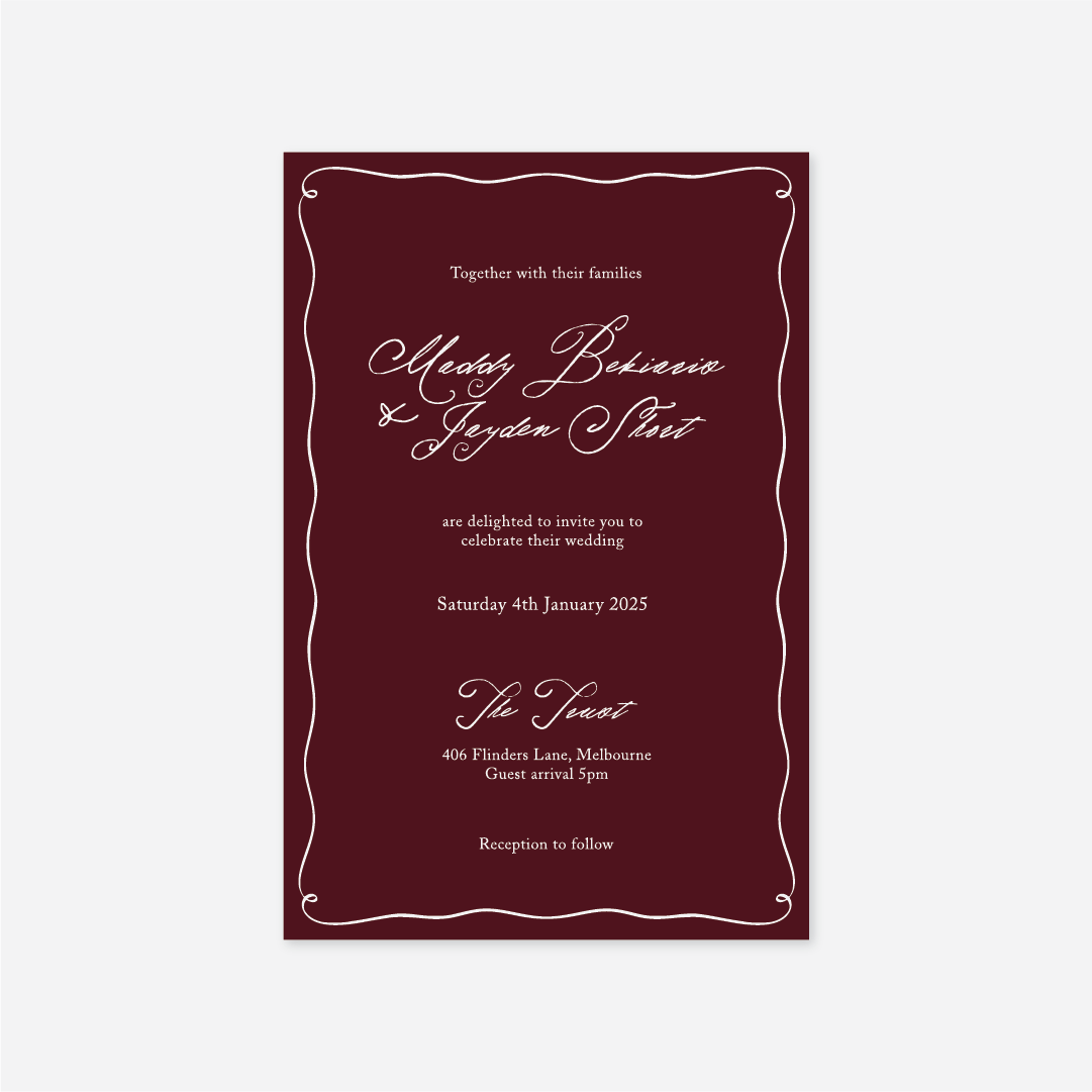 Elegance Wedding Invitation