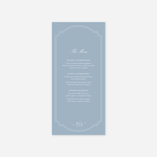 Heritage Menu