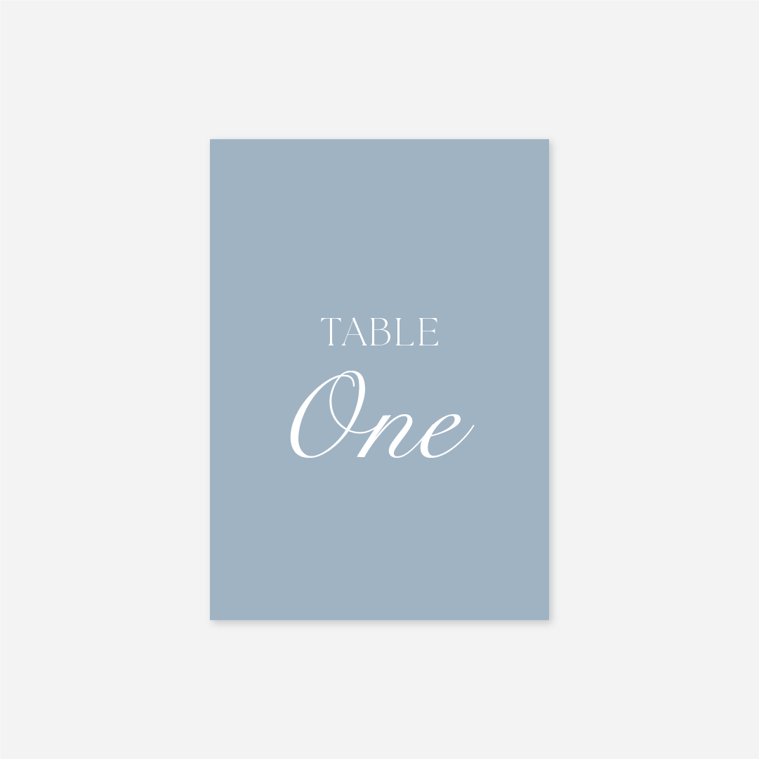 Romance Table Numbers