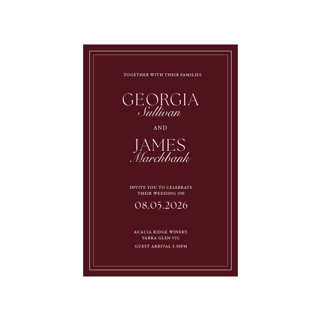 Romance Wedding Invitation