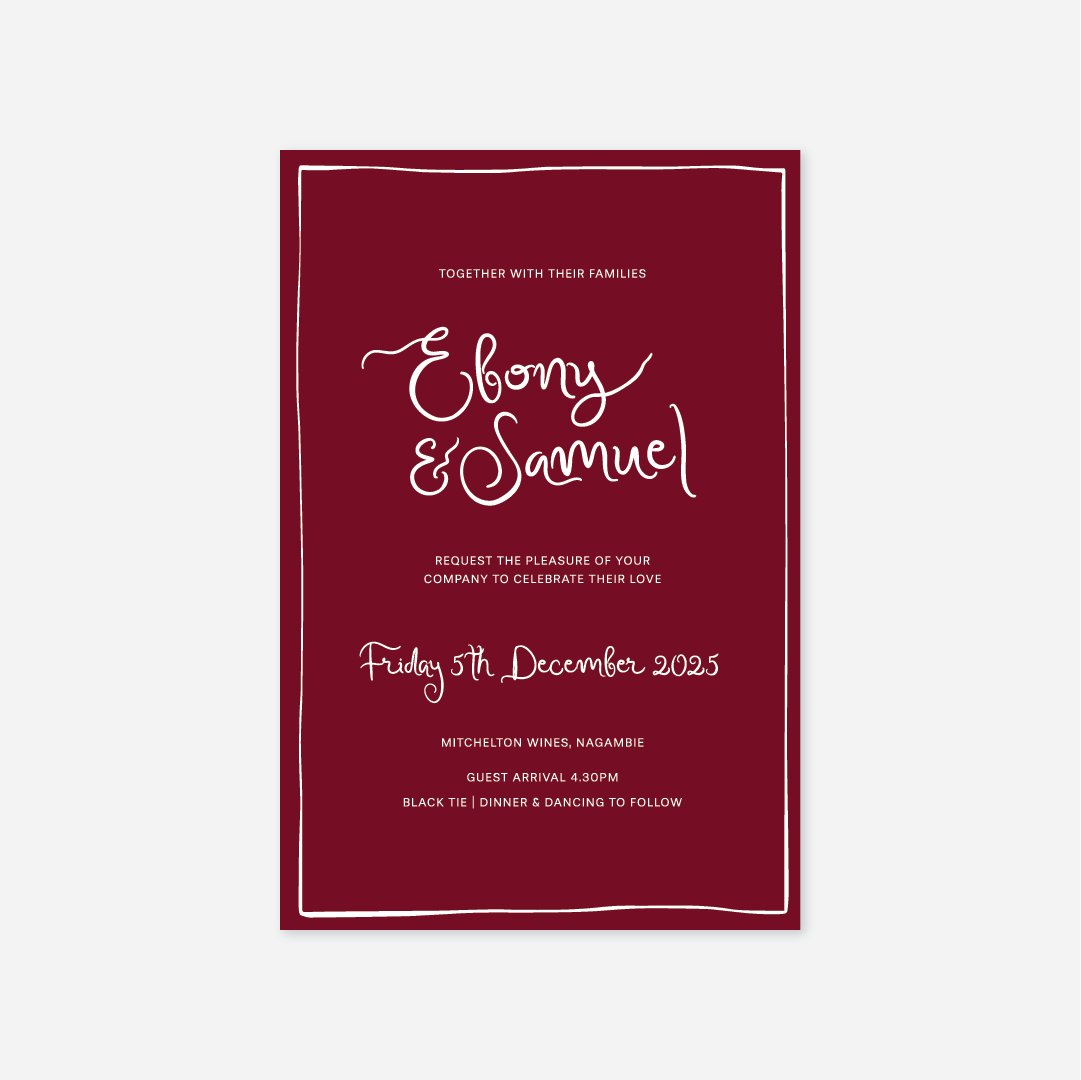 Whimsical Wedding Invitation