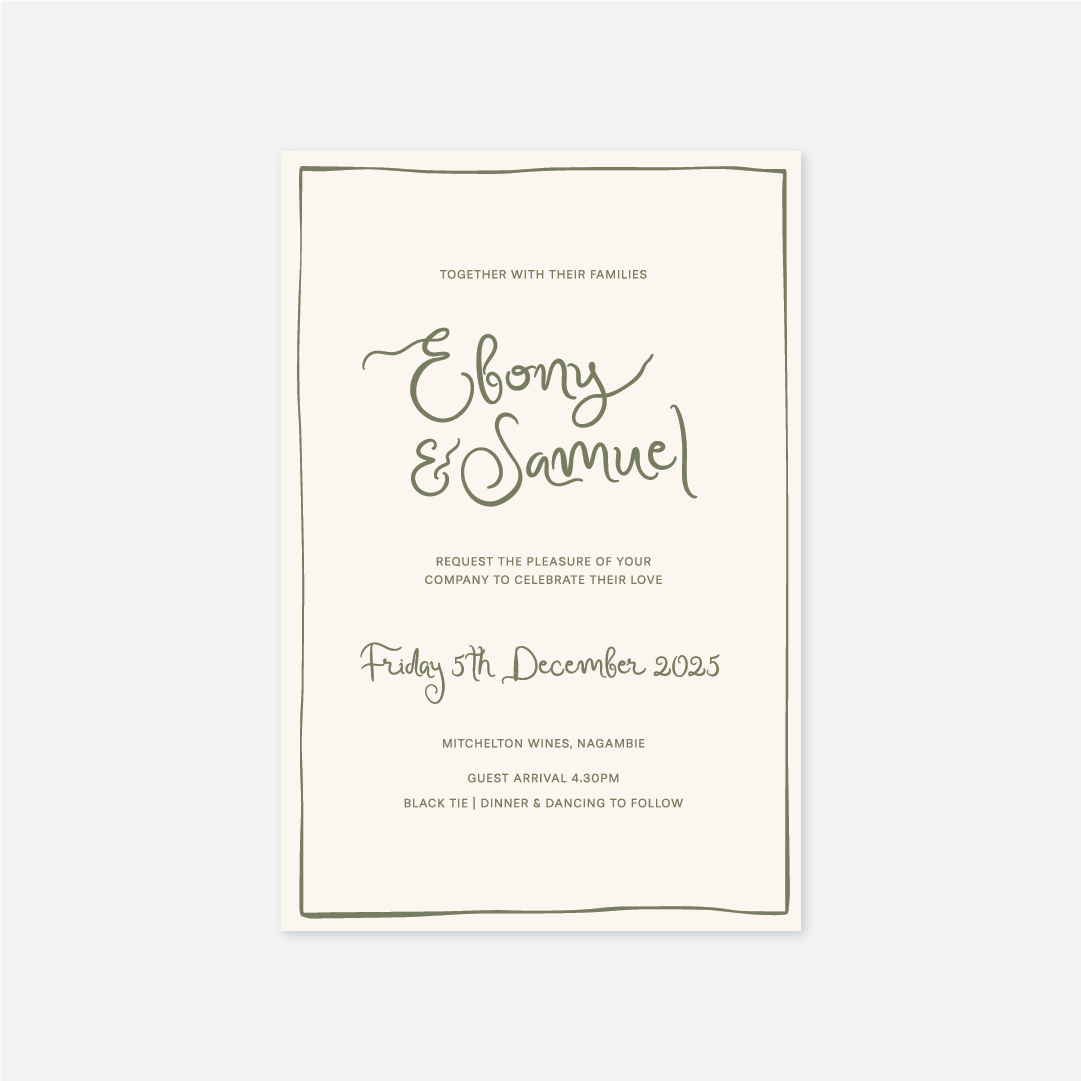 Whimsical Wedding Invitation