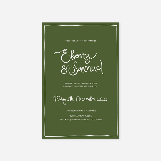 Whimsical Wedding Invitation
