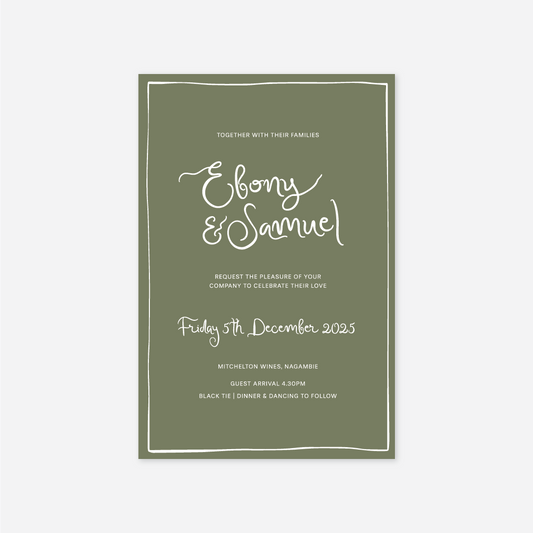 Whimsical Wedding Invitation