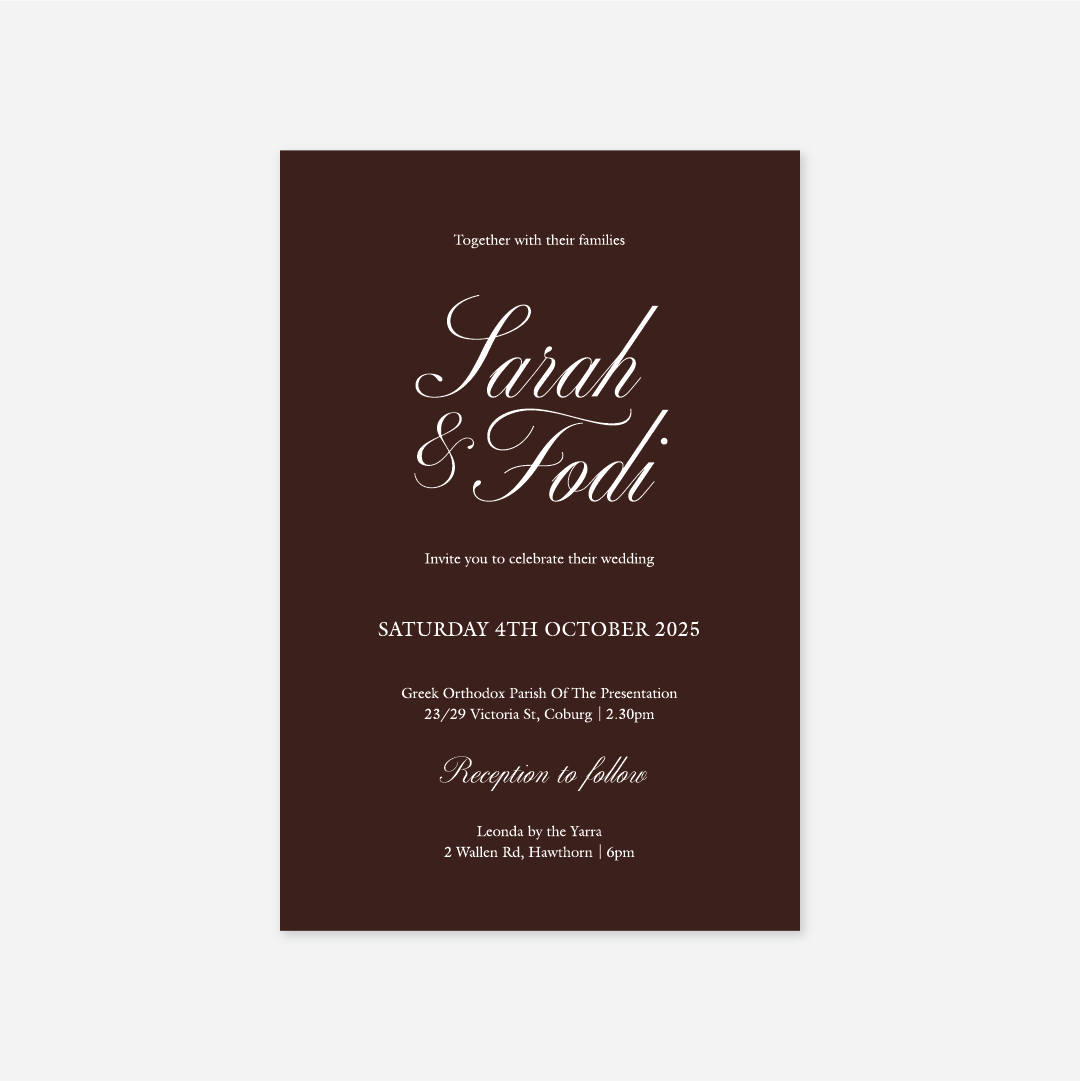 Classic Wedding Invitation