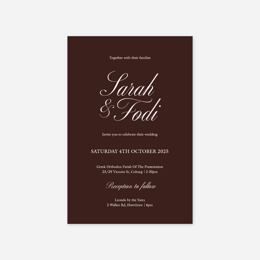 Classic Wedding Invitation