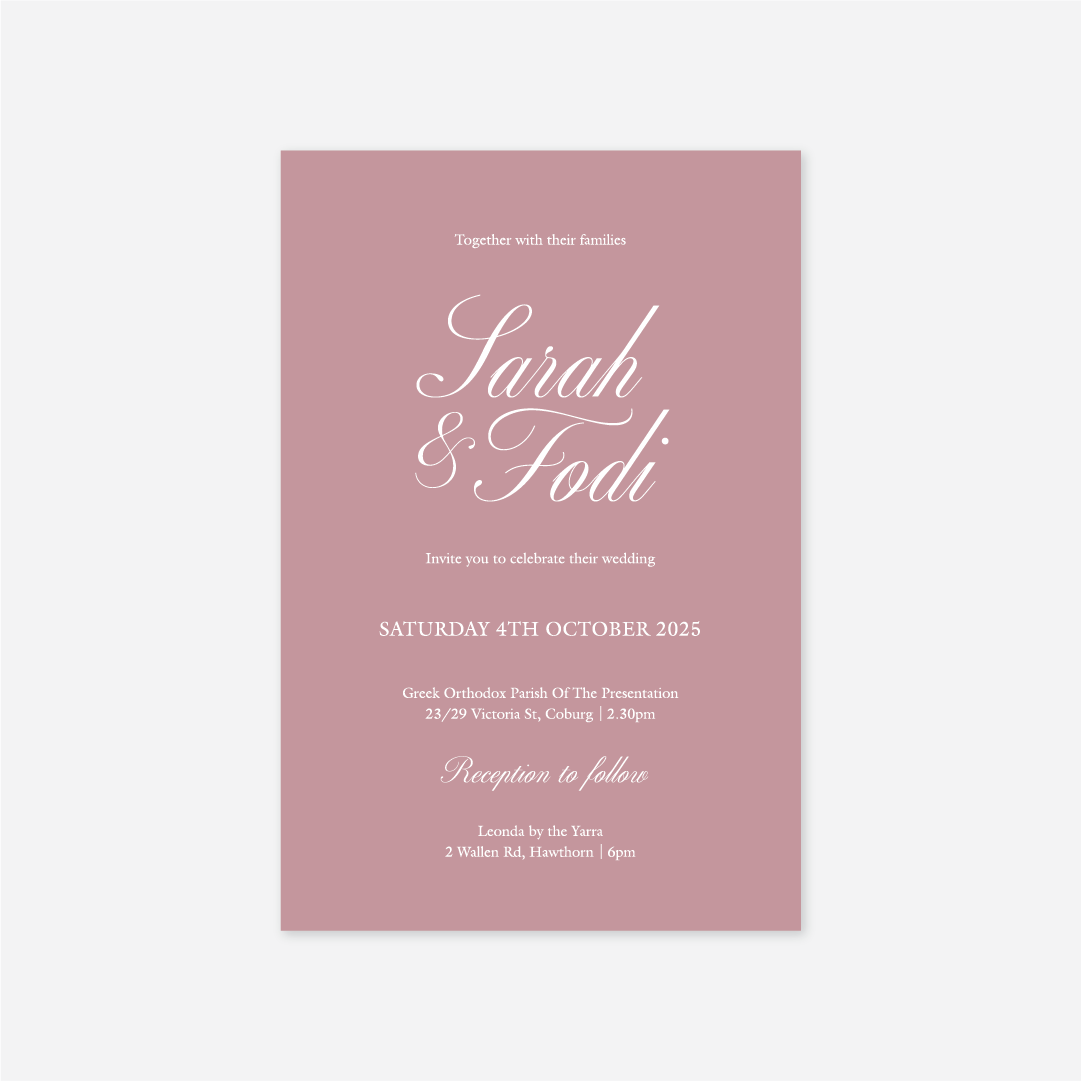 Classic Wedding Invitation