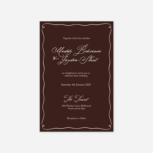 Elegance Wedding Invitation