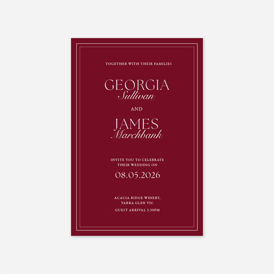 Romance Wedding Invitation