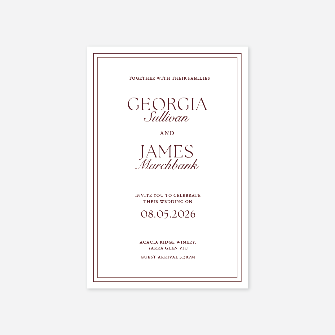 Romance Wedding Invitation