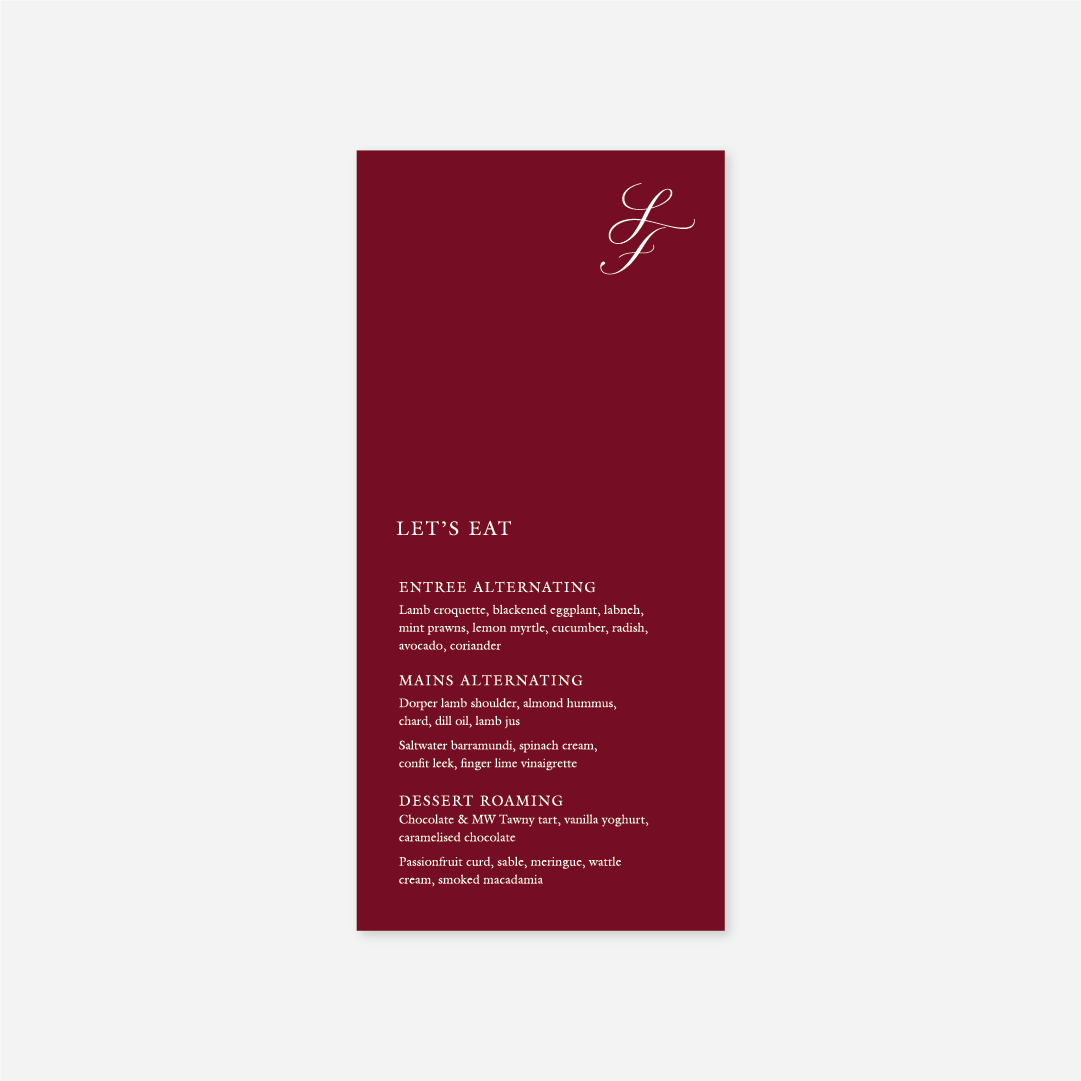 Classic Menu