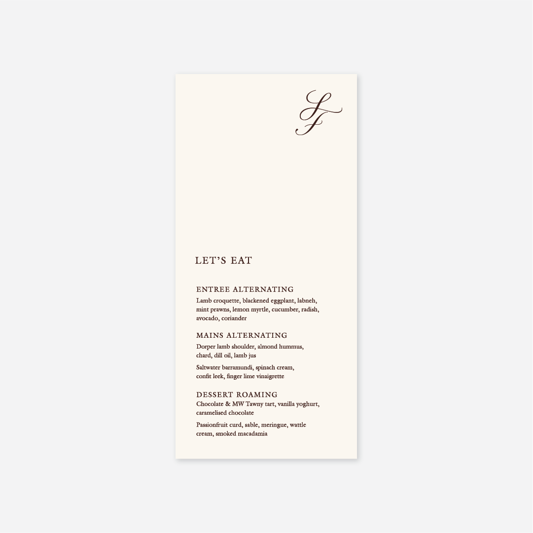 Classic Menu