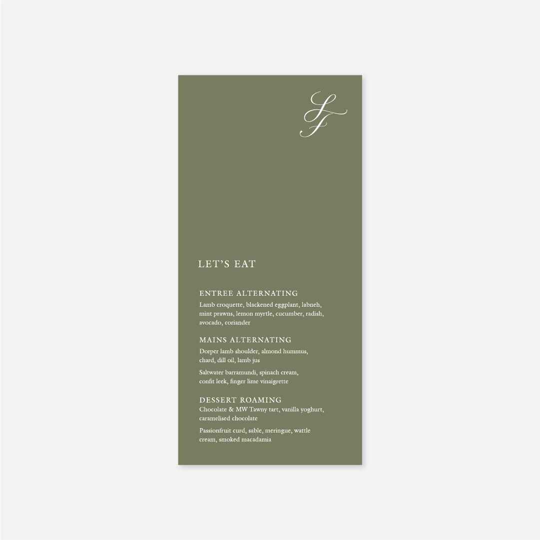 Classic Menu