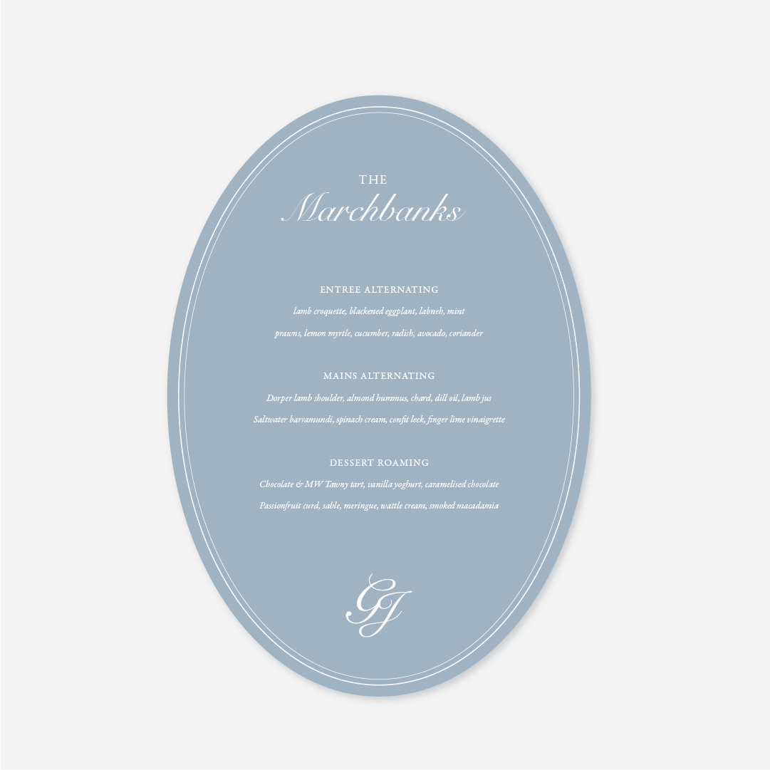 Romance Menu