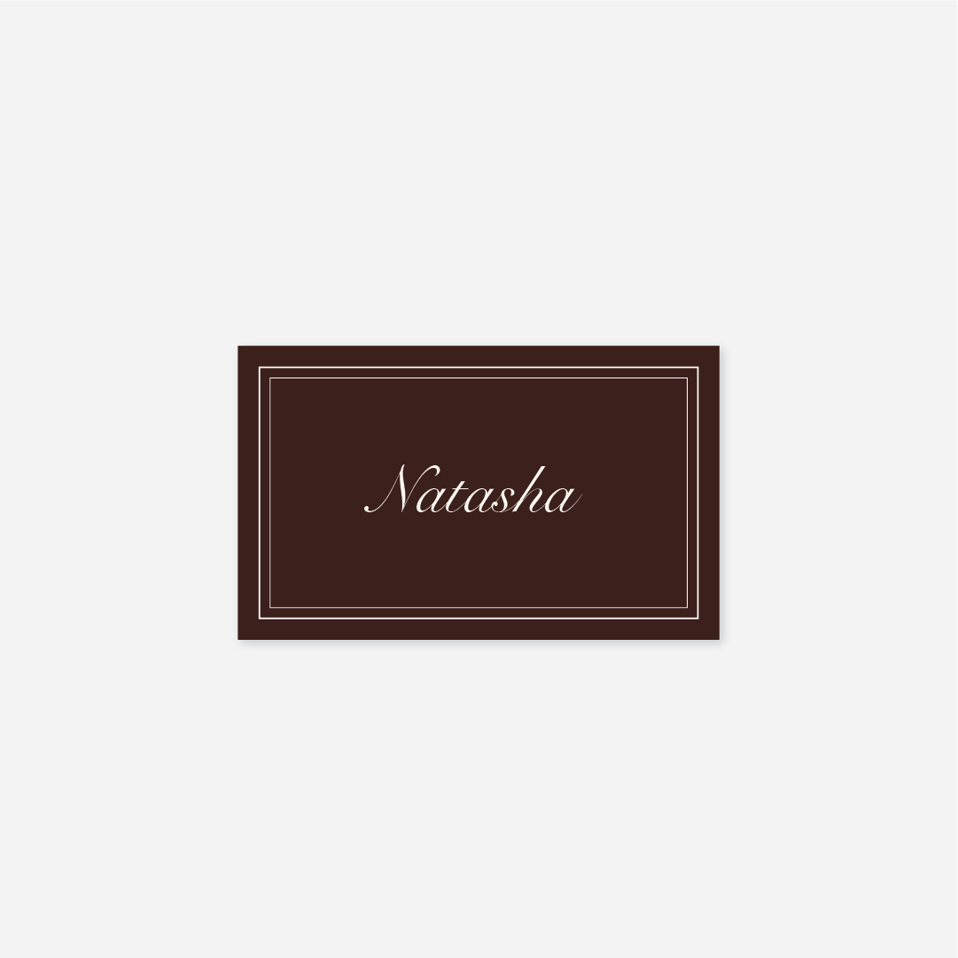 Romance Name Cards