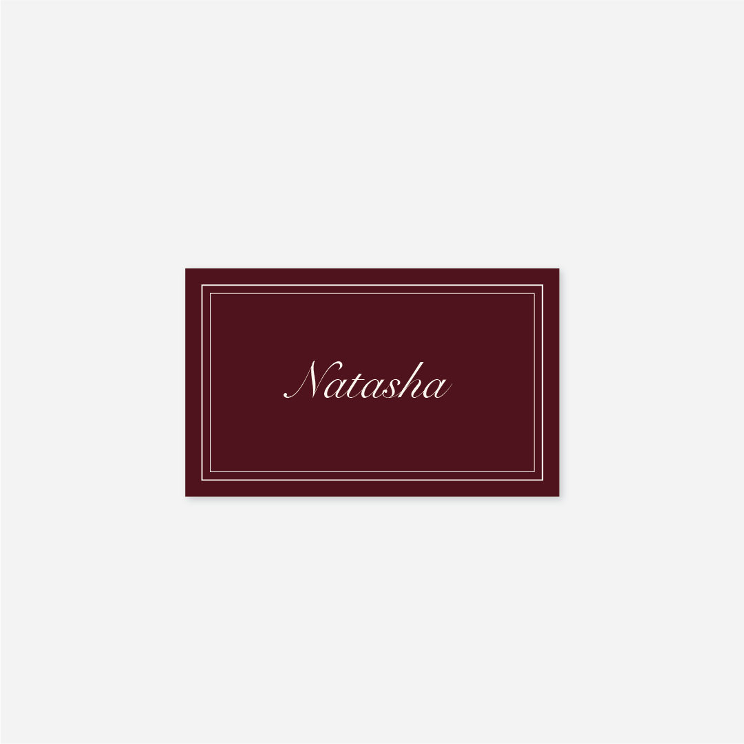 Romance Name Cards
