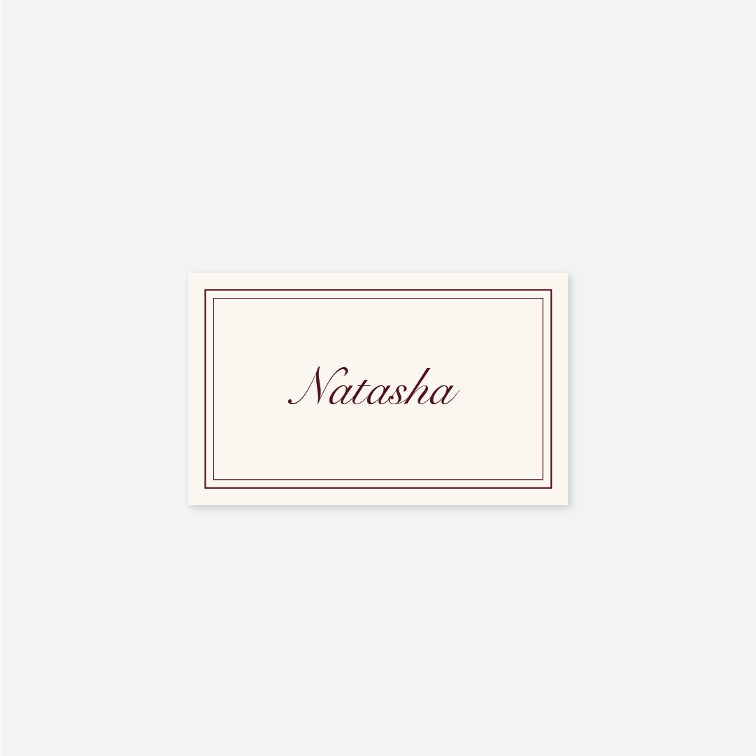Romance Name Cards