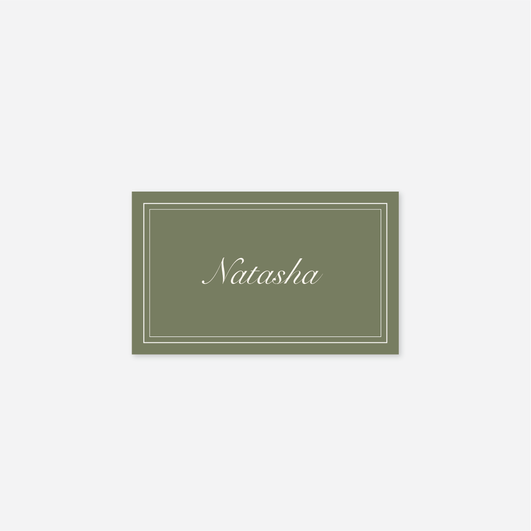 Romance Name Cards