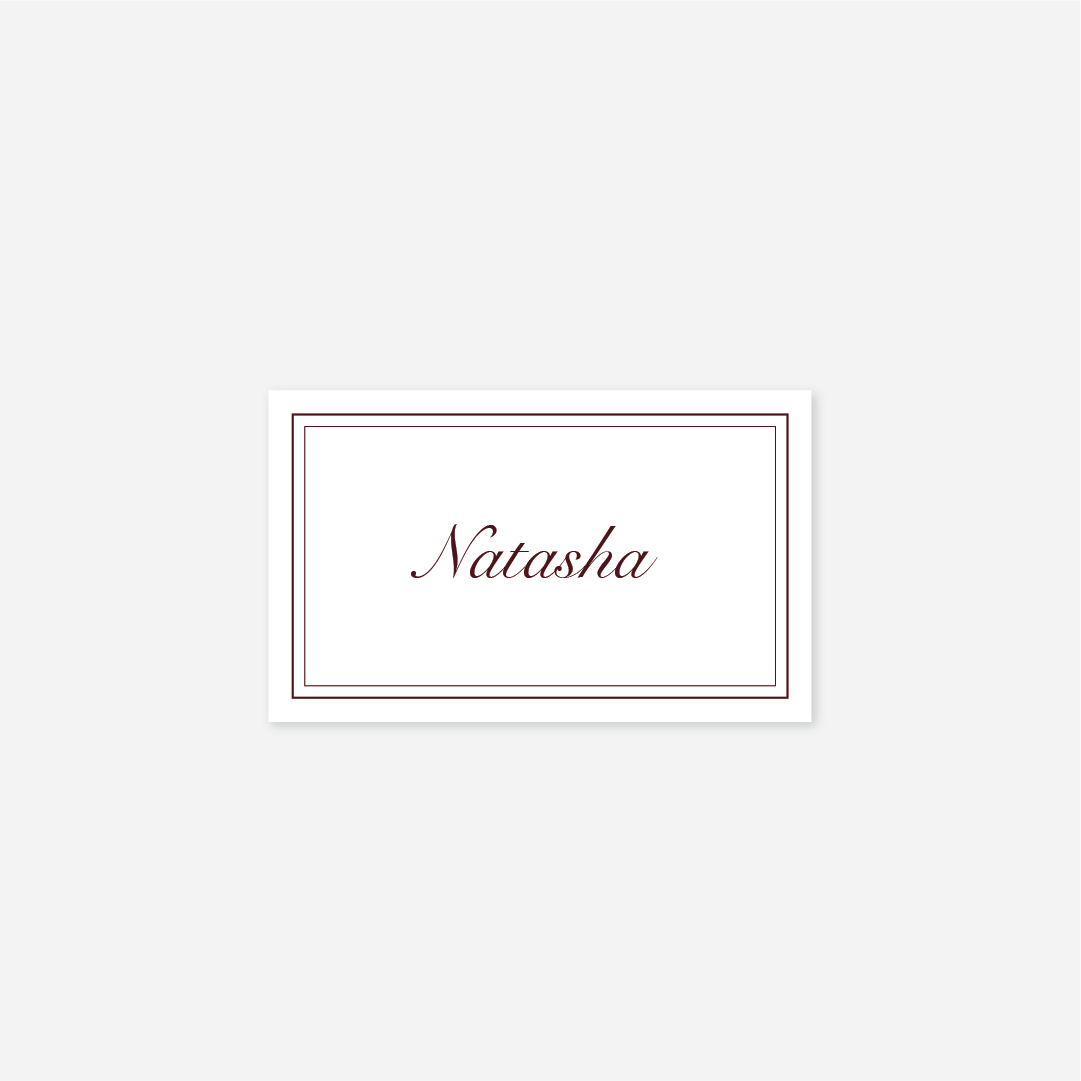 Romance Name Cards
