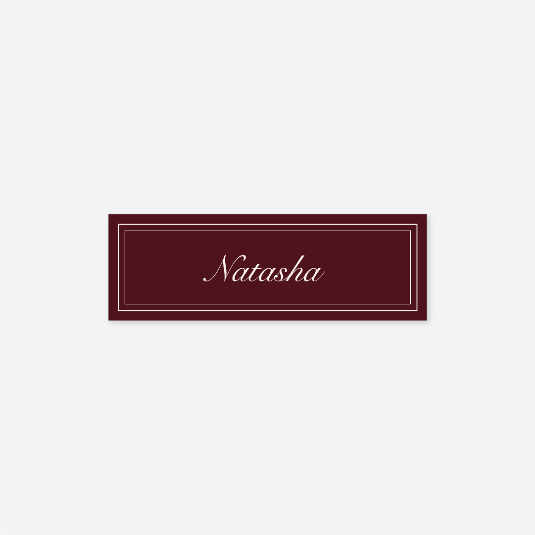 Romance Name Cards