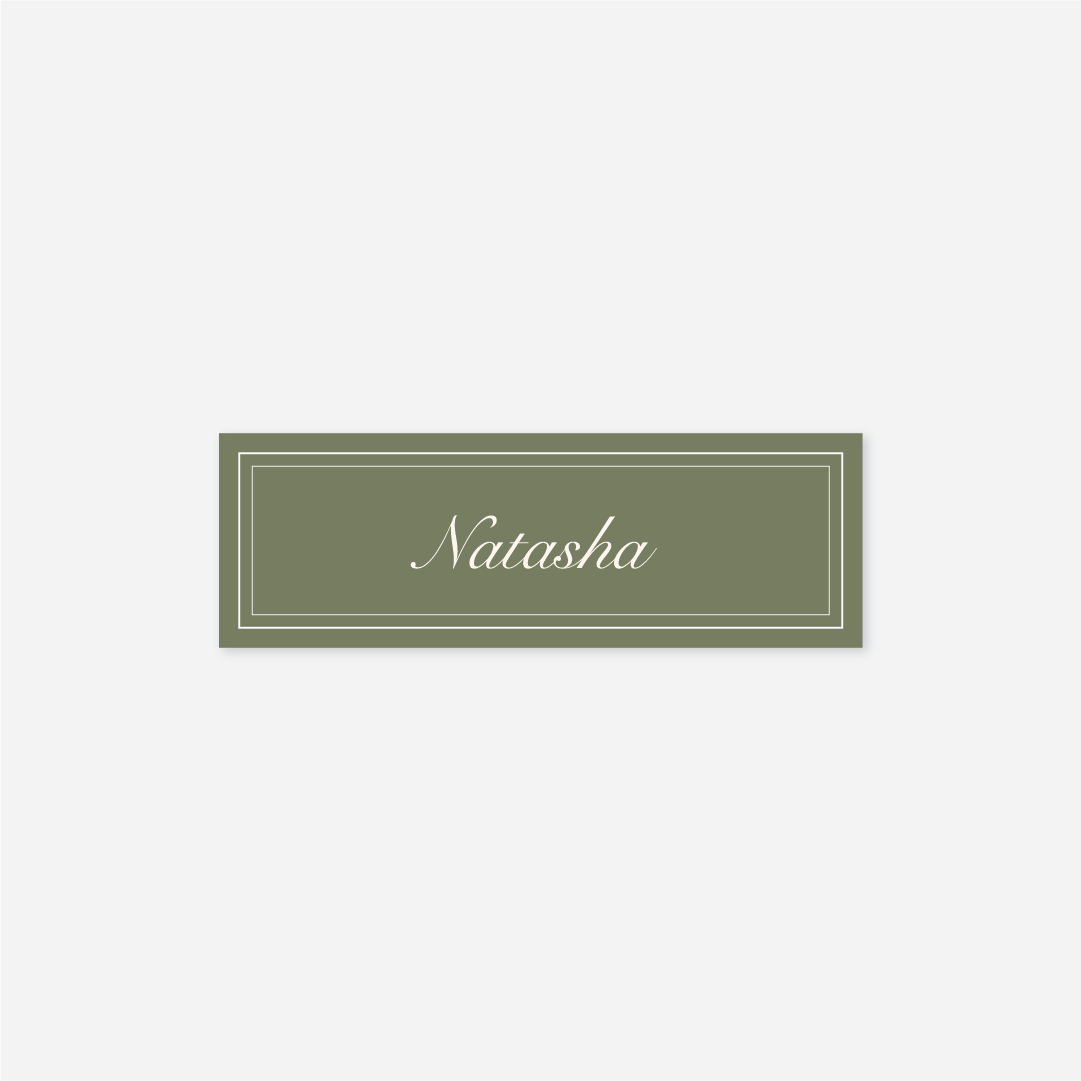 Romance Name Cards