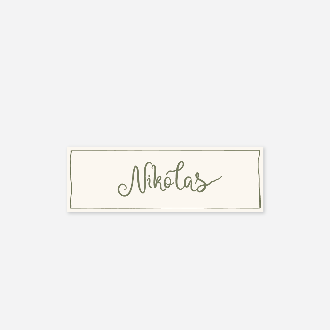 Whimsical Name Cards