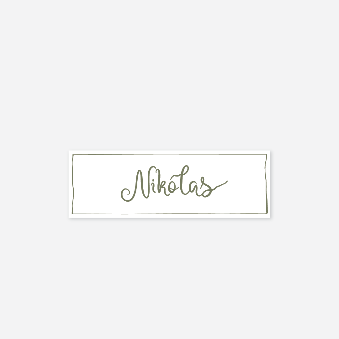 Whimsical Name Cards