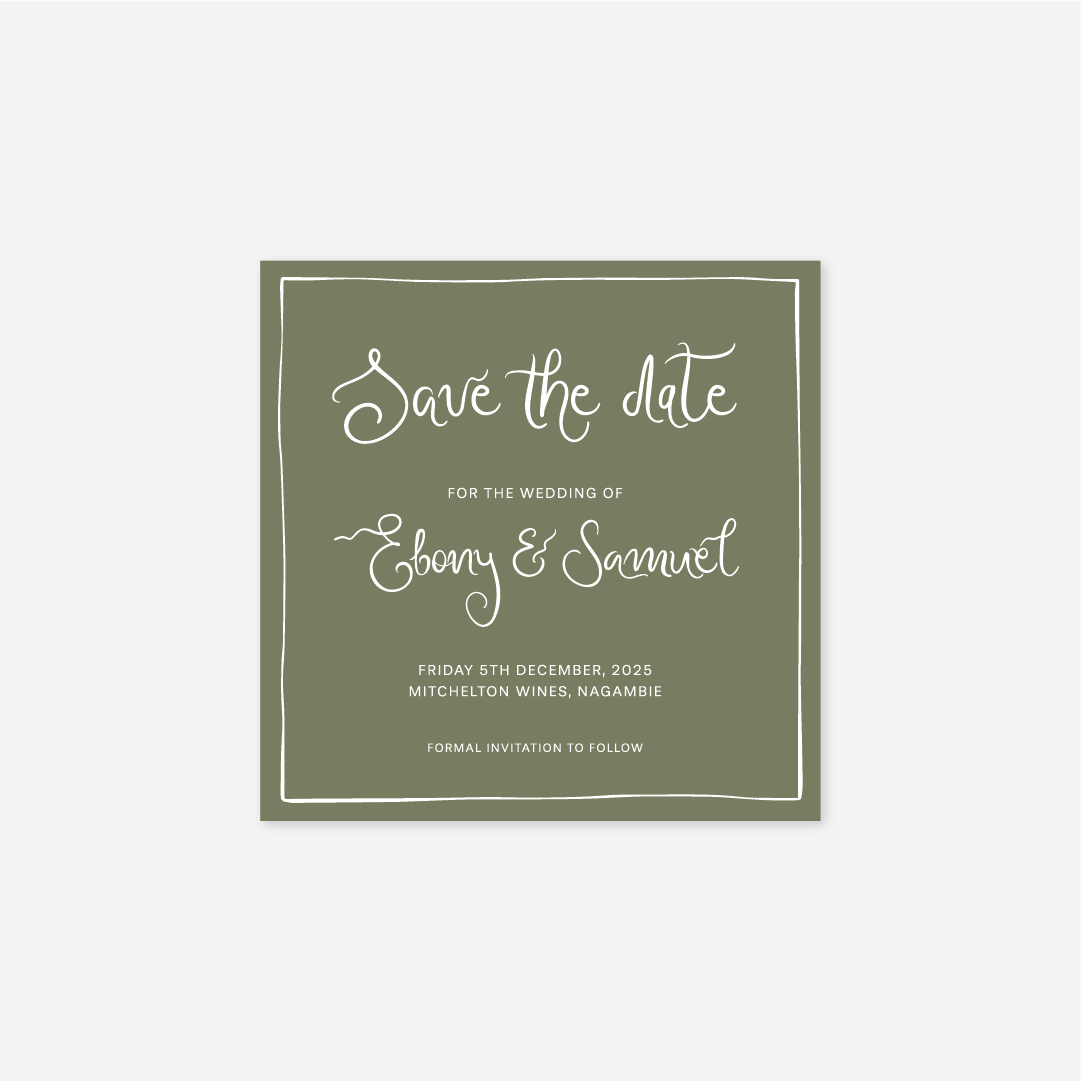 Whimsical Save The Date