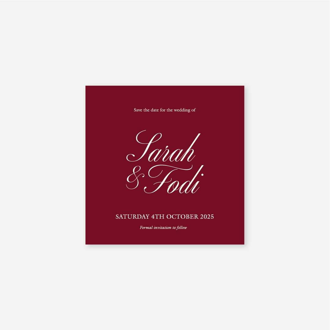 Classic Save The Date