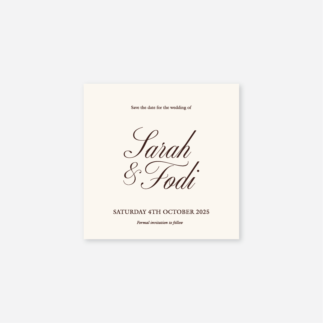 Classic Save The Date
