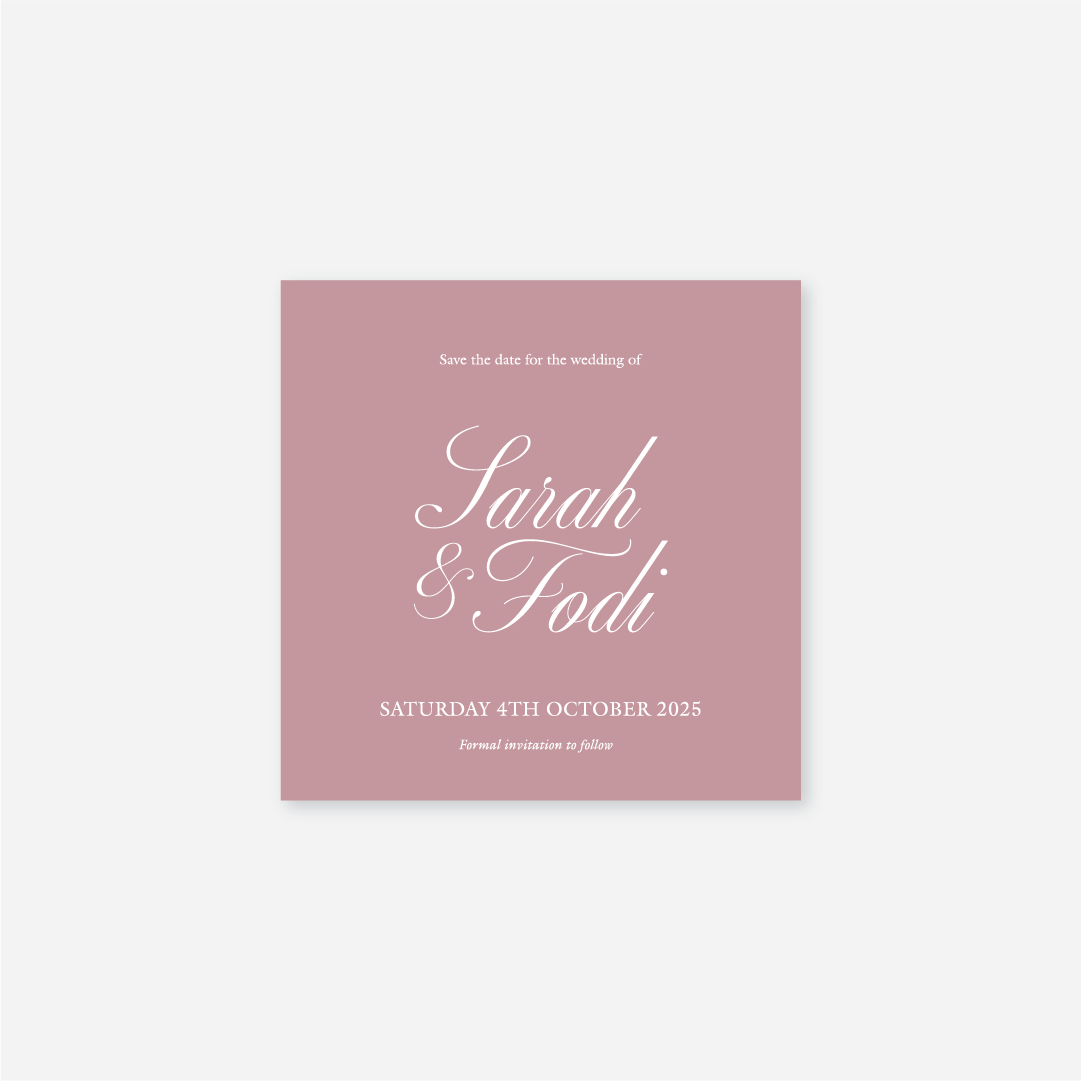 Classic Save The Date