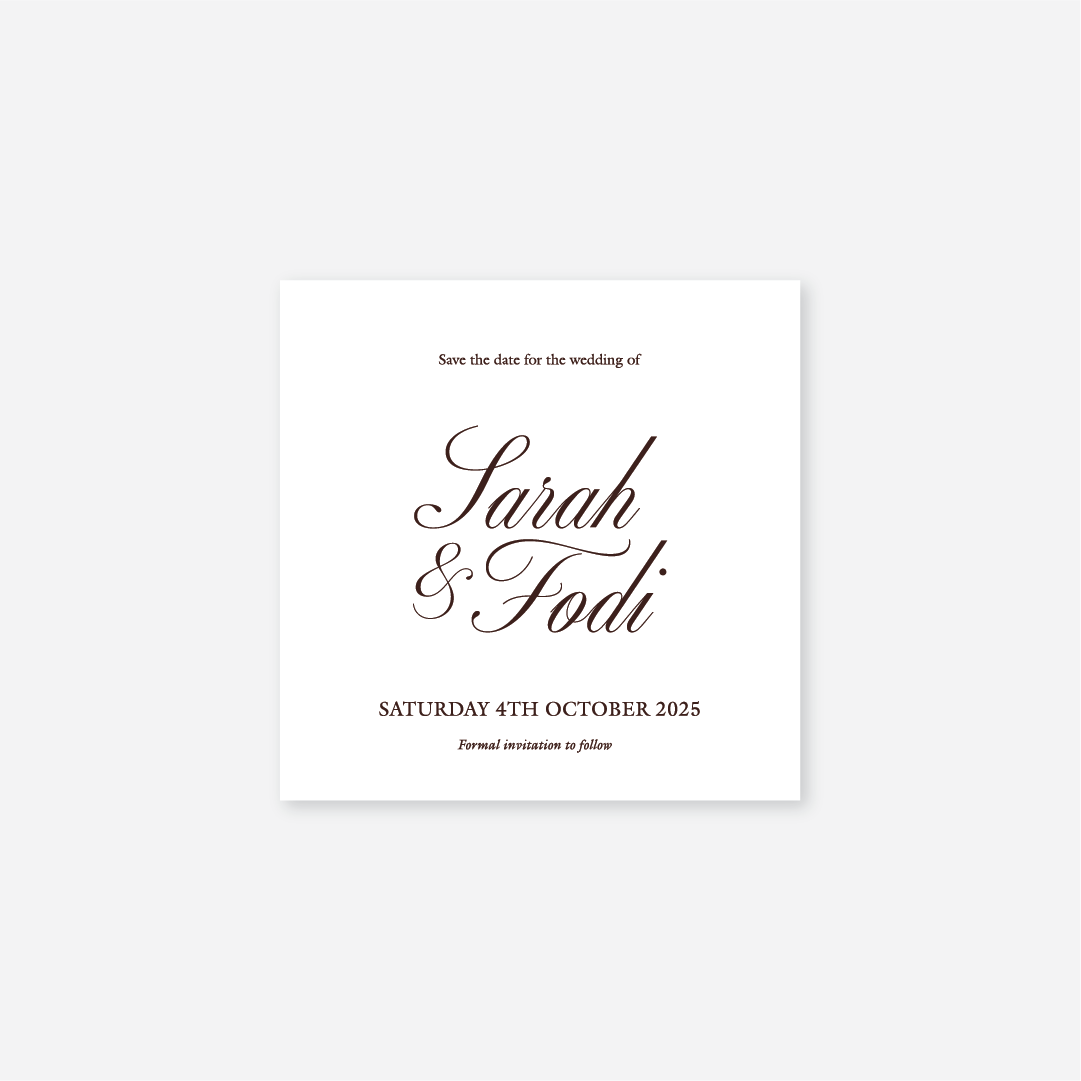 Classic Save The Date