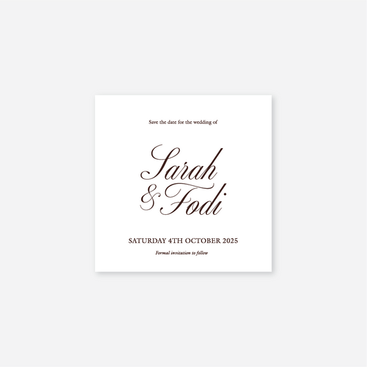 Classic Save The Date