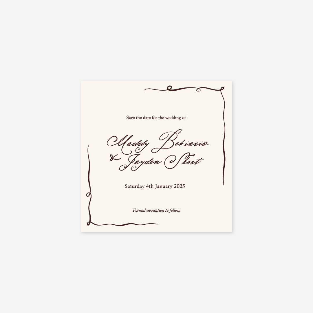 Elegance Save The Date