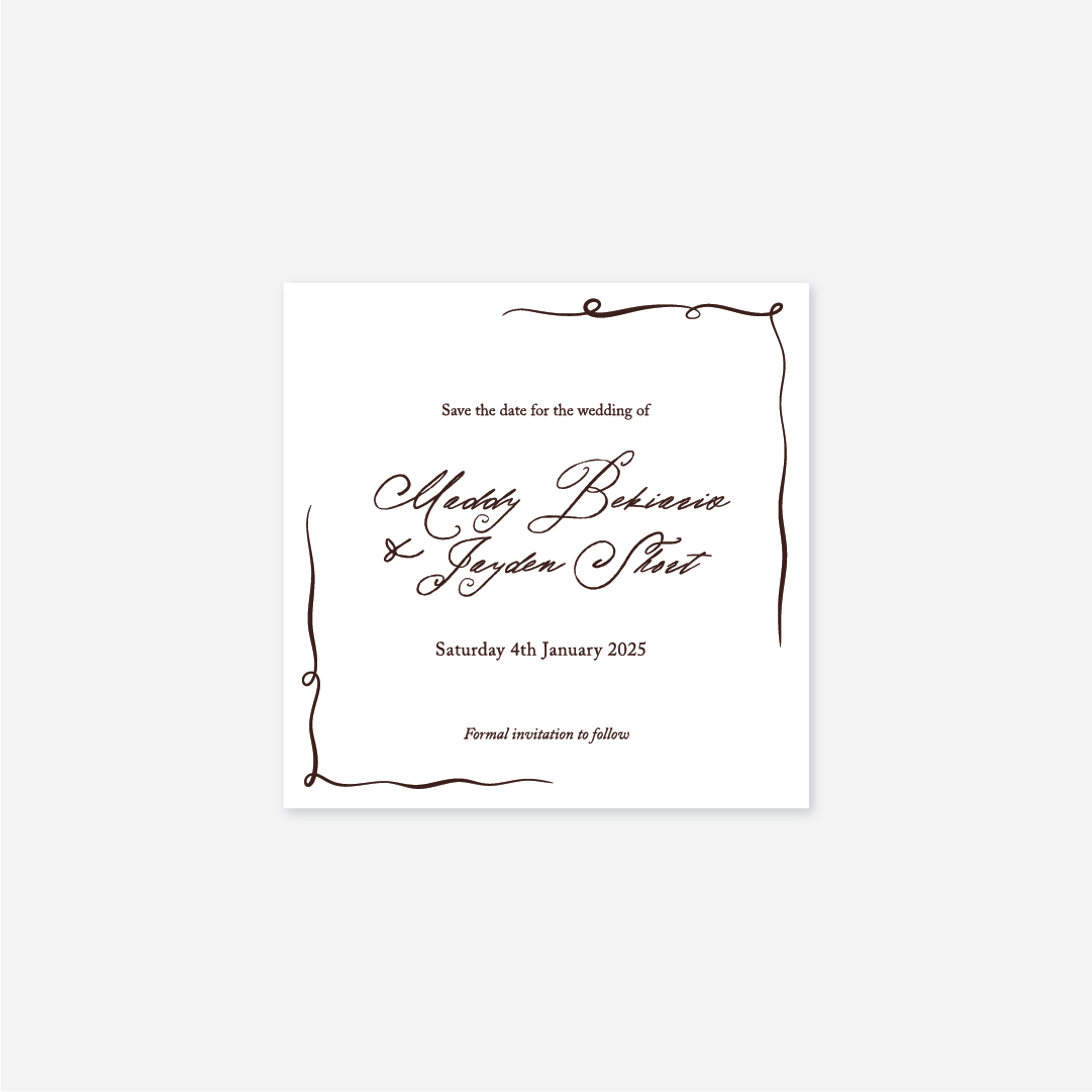Elegance Save The Date