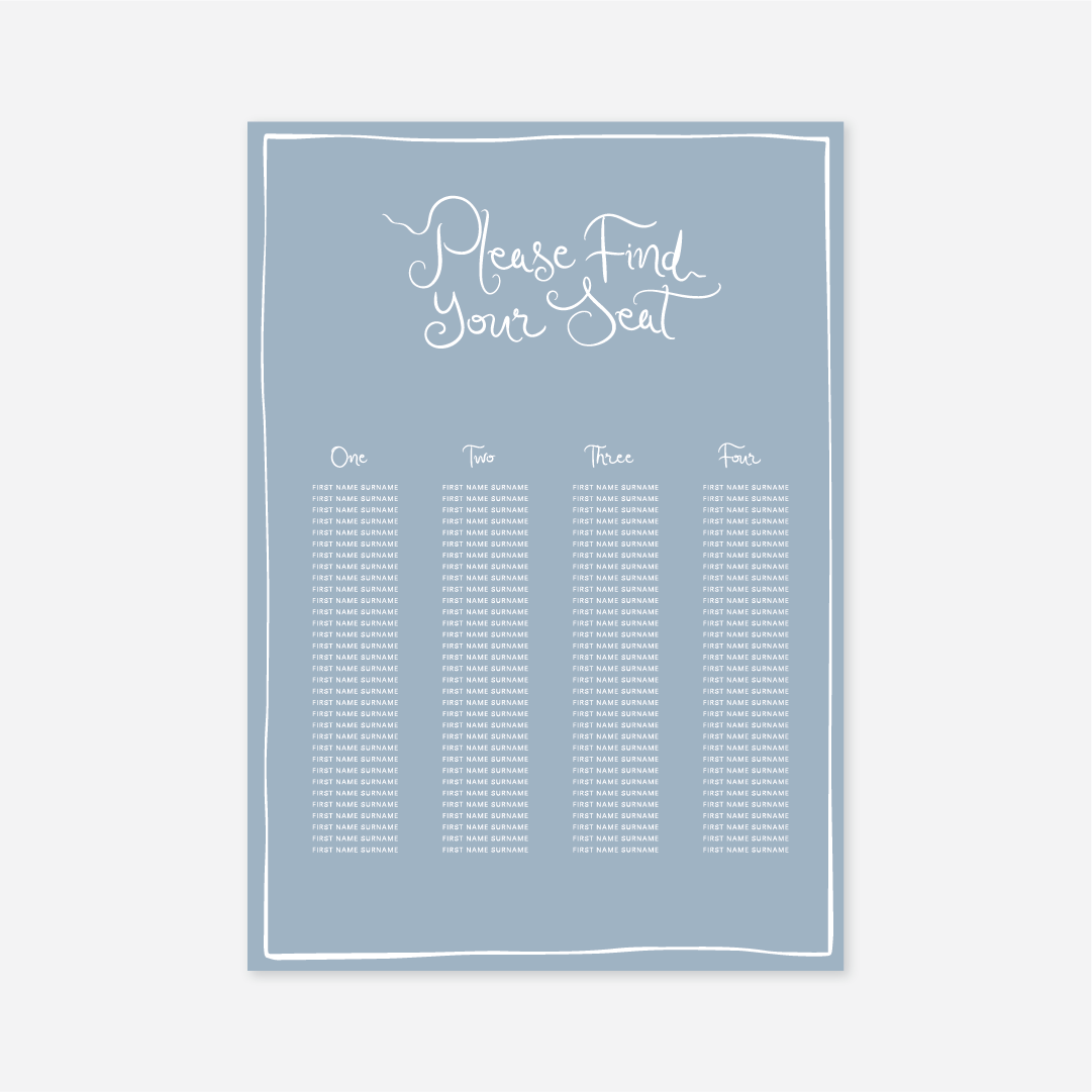 Whimsical Seating Chart