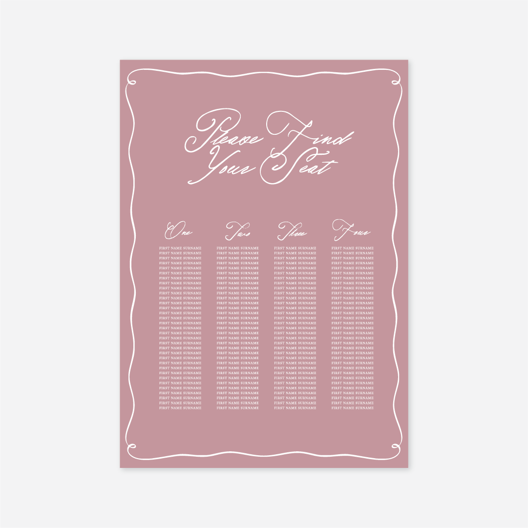Elegance Seating Chart