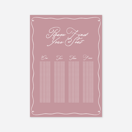 Elegance Seating Chart