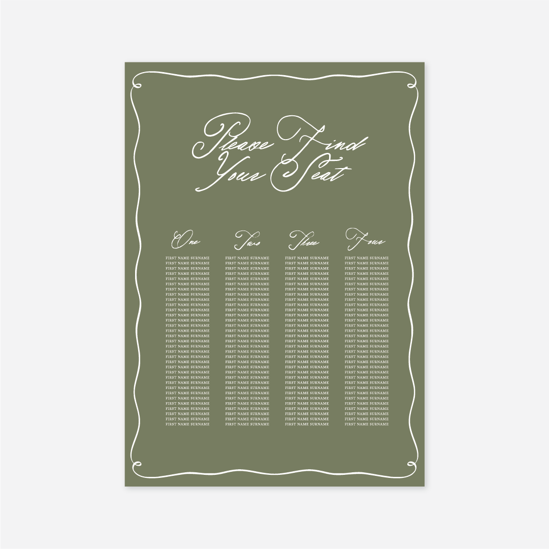 Elegance Seating Chart