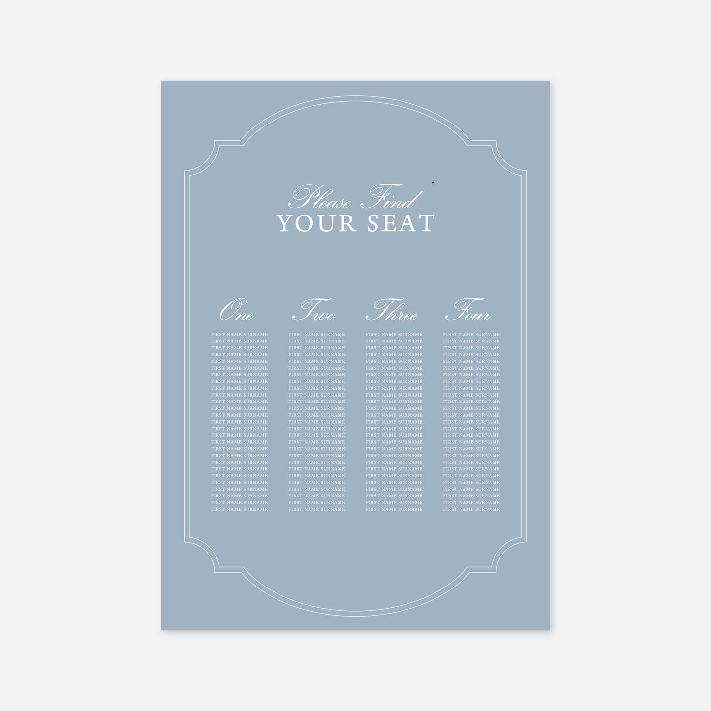 Heritage Seating Chart