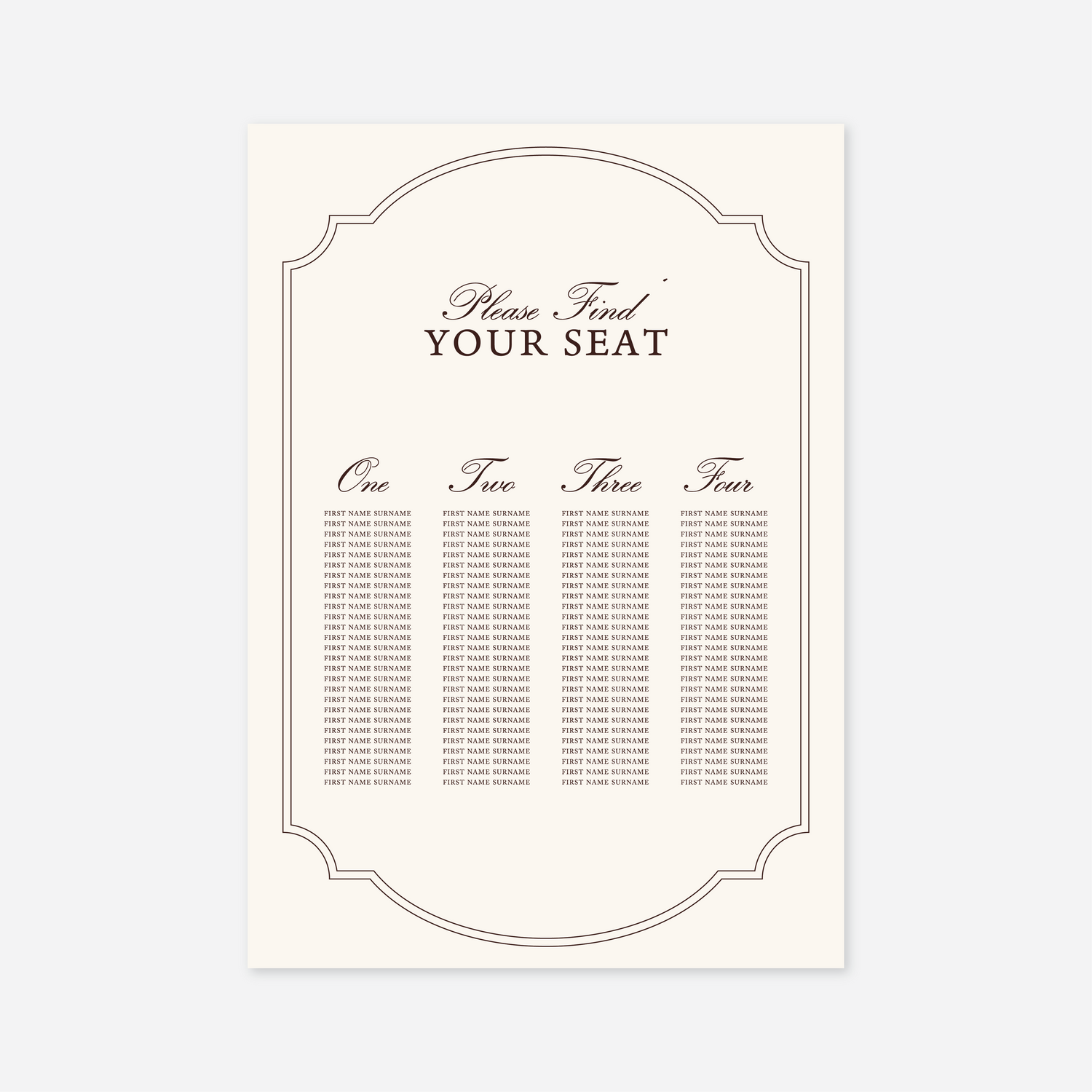 Seating Chart