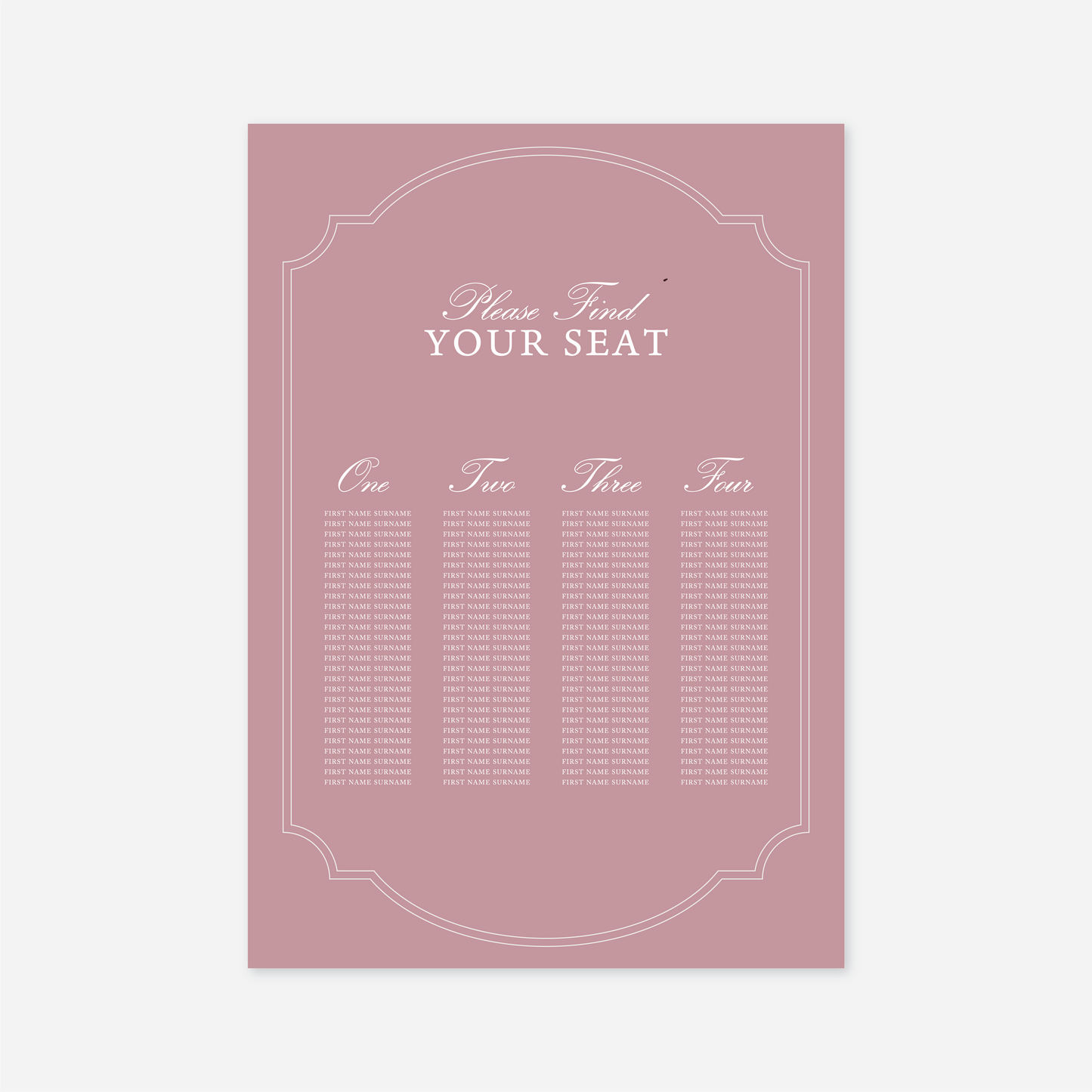 Heritage Seating Chart