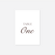Romance wedding table number wedding stationery in White — Just Hitched