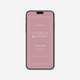 Digital save the date card (Romance-style) in Dusty Rose — Just Hitched