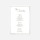 Whimsical wedding drinks menu wedding stationery in White — Just Hitched