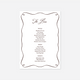 Elegance wedding bar menu wedding stationery in White — Just Hitched