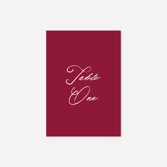 Elegance wedding table number wedding stationery in Blue — Just Hitched