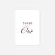 Heritage wedding table number wedding stationery in White — Just Hitched
