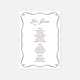 Elegance wedding drinks menu wedding stationery in White — Just Hitched